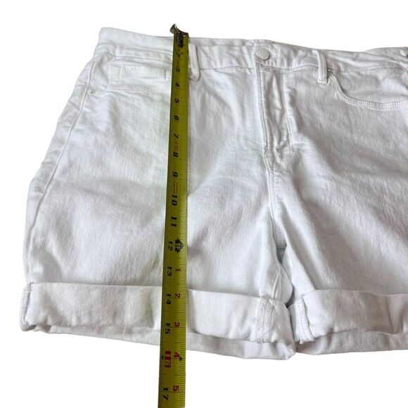 Good American Rolled Cuffed Shorts Women's White Sz. 15 NWOT Summer Spring Beach - Picture 7 of 15